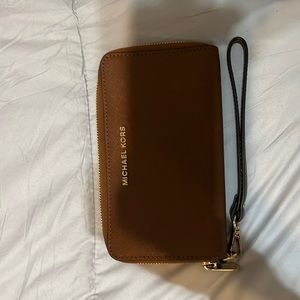 Michael kors large continental wallet black new